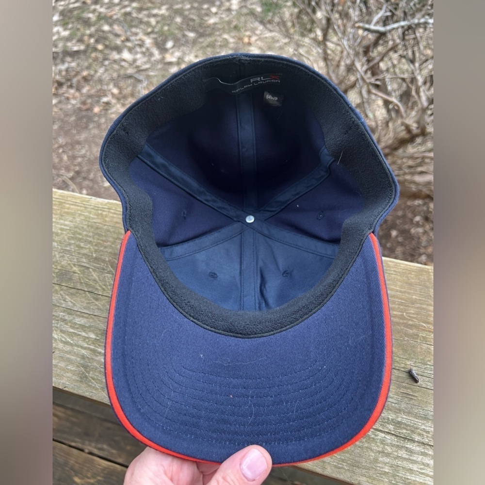 RLX Ralph Lauren blue white embroidered golf cap one size preppy athleisure - Picture 5 of 8